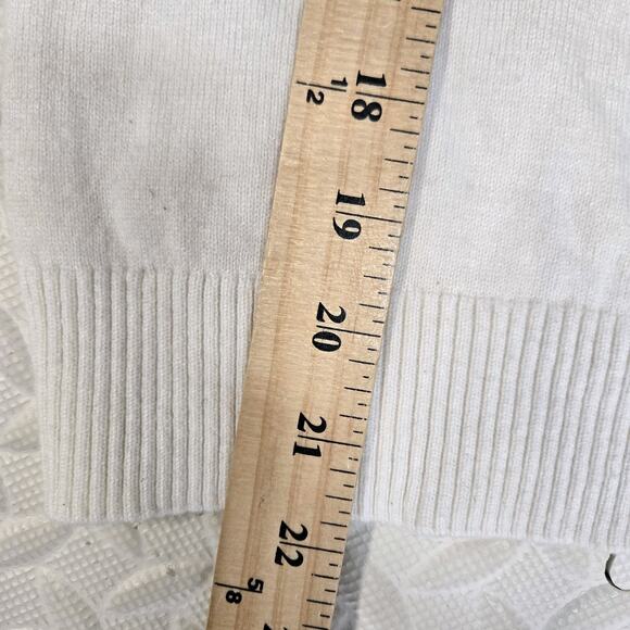 Boden Estella Sweater Womens Small Cat Person Ivory Embroidered Wool Cashmere - Picture 10 of 10